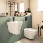 روشویی دیواری چینی کرد مدل لیندا / Linda