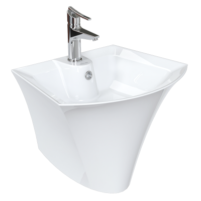 روشویی دیواری چینی کرد مدل آرین / Arian