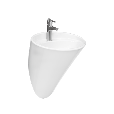 روشویی دیواری چینی کرد مدل فلوریا / Floria