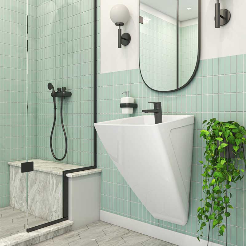 روشویی دیواری چینی کرد مدل ورونیا / Veronia