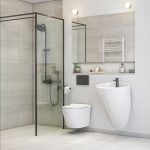 روشویی دیواری چینی کرد مدل فلوریا / Floria