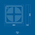 زیردوشی چینی کرد مدل رگال / Regal