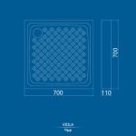 زیردوشی چینی کرد مدل ویولا / Viola