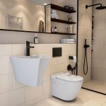 روشویی دیواری چینی کرد مدل لیندا / Linda